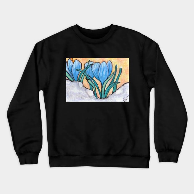 Crocus Crewneck Sweatshirt by CAutumnTrapp